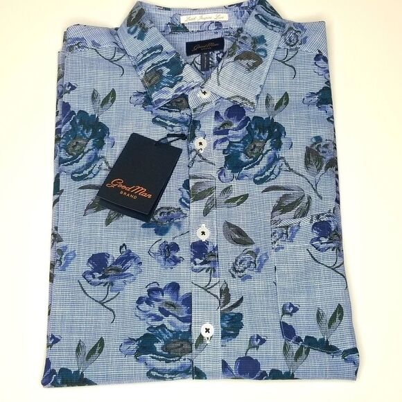 Slim Fit Short Sleeve Linen shirt by Goodman Brand - Picture 5 of 8